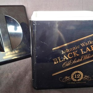 Retro ishink från märket Johnny Walker Black Label, Old Scotch Whisky, lagrad 12 år, Extra Special, Bartillbehör, Partytillbehör, 70-talet bild 3