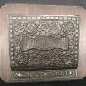 Schöner Jugendstil-Zeitungsständer, Briefständer, Dekoration, 1930er Jahre, Zeitungshalter, Zeitungshalter, Organizer