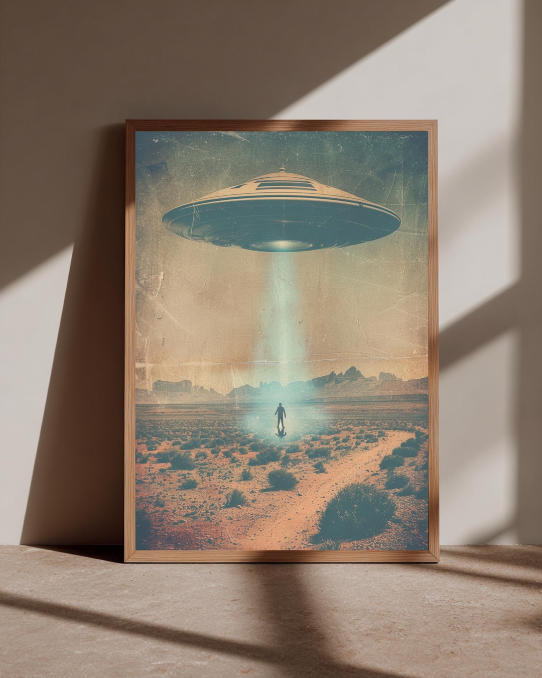 1950s Retro UFO Invasion Movie Poster, Vintage Alien Sci-fi Wall Art ...