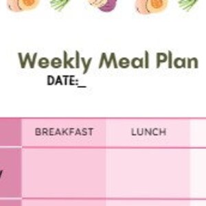 Weekly Meal Planner