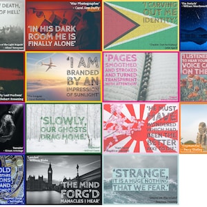 Poesie Zitat Digitale Poster: AQS Power and Conkonflikt Anthology; Englisches Klassenzimmer - Dekor, Anzeigen, Revision; Literatur; Herunterladen