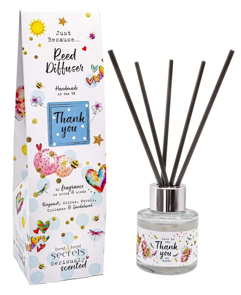 Thank You Reed Thank You Just Because 50ml Sparkly Reed Diffuser Gift for Female ...