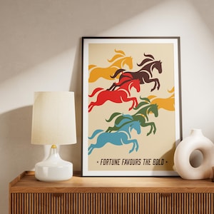 Impresión de caballo occidental, arte de pared de rodeo, póster de vaquero de estampida, decoración del hogar de inspiración vintage del lejano oeste, descarga digital
