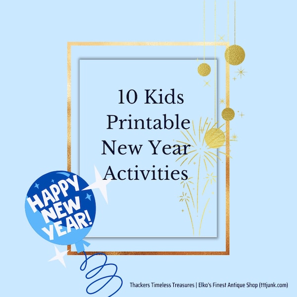 Kids New Years Eve Activities and Party Games