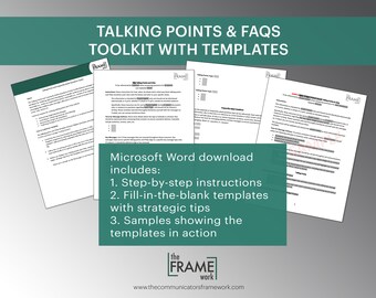 Boîte à outils pour sujets de discussion et FAQ avec modèles guidés