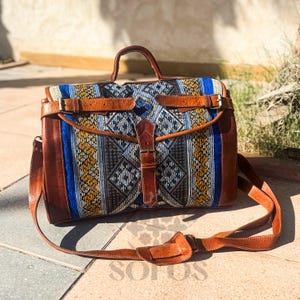Leather travel bag, Weekender bag, Duffle bag