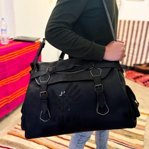 Leather travel bag, Leather Weekender bag, Leather Duffle bag