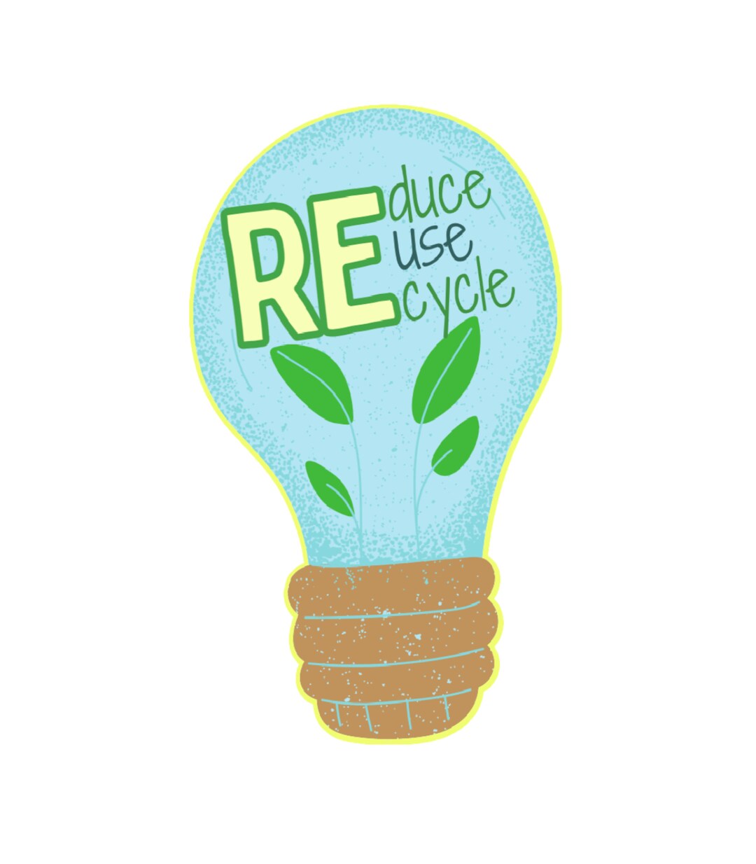 Reduce Reuse Recycle Sticker - Etsy