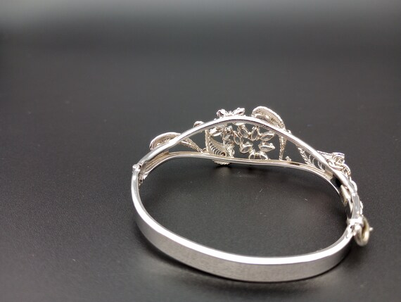 AmLee sterling silver cuff bracelet w/Rhodium pla… - image 3