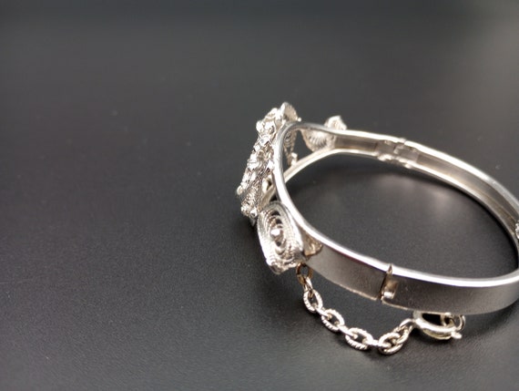 AmLee sterling silver cuff bracelet w/Rhodium pla… - image 4