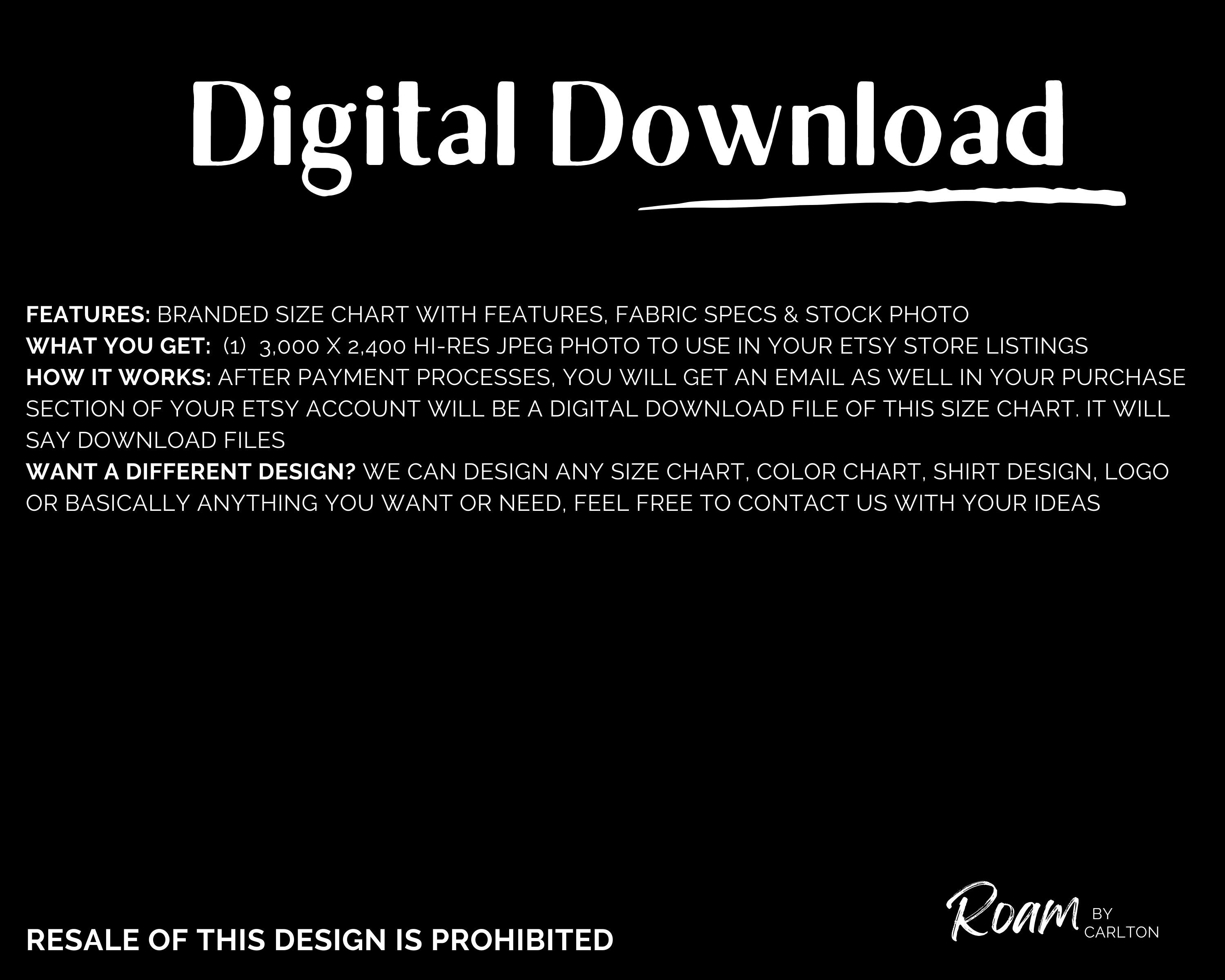 Bella + Canvas 3001Y Size Chart / Bella Canvas Kids Tshirt Size Chart