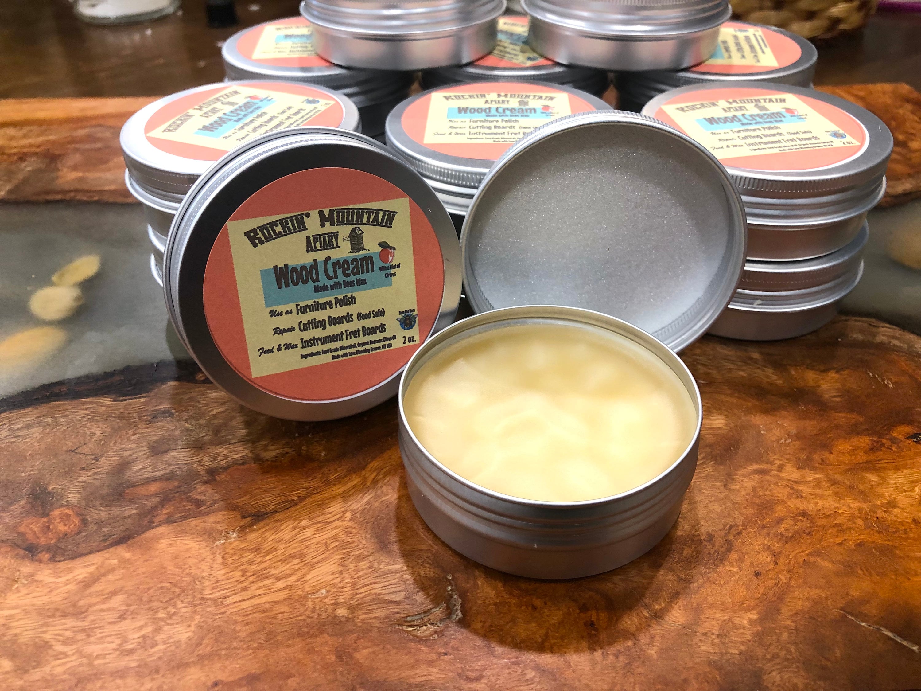 Ziruma Beeswax with Lemon Oil and Linseed Oil for Wood [7 oz] - Food Grade Paste  Wax