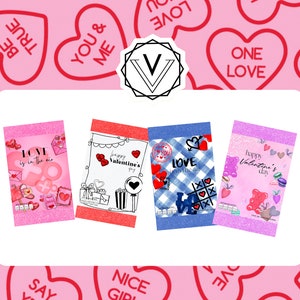 Chips Bags Valentinstag Packung mit 4 Designs