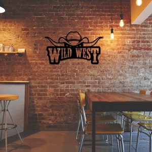 Wild West SVG Cowboy Hut Laser geschnitten Dxf-Dateien Wandaufkleber Aufkleber Silhouette Vorlage cnc Zuschnitt Fräser digitale Vektor sofortiger download