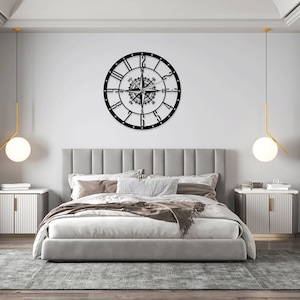 Compass Clock & Watch Laser Cut SVG DXF Files - Wall Art, Engraving Template, CNC Cutting, Router, Digital Vector Design - Instant Download