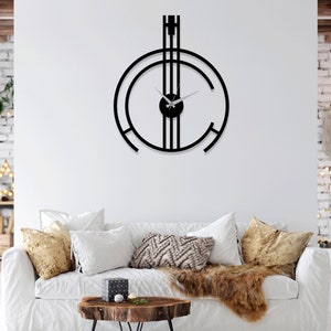 Modern Clock & Watch Laser Cut SVG DXF Files - Wall Art, Engraving Template, CNC Cutting, Router, Digital Vector Design - Instant Download