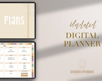 Planificador digital diario sin fecha Planificador para iPad GoodNotes Notability Planner Planificador diario semanal y mensual Lista de tareas Planificador en PDF