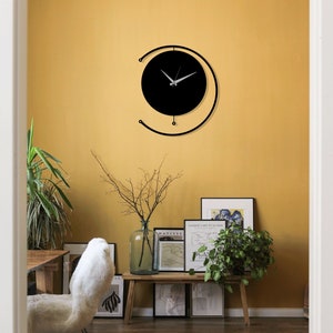 Kreis Uhr Laser Cut SVG-DXF Dateien - Wandkunst, Gravurvorlage, CNC-Schneiden, Fräser, digitales Vektor-Design - Instant Download