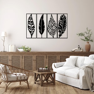 Feather laser cut glowforge svg dxf files wall sticker engraving silhouette template cnc cutting router digital vector instant download