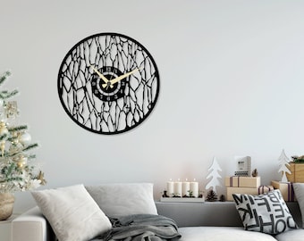 Clock & Watch Laser Cut SVG DXF Files - Wall Art, Engraving Template, CNC Cutting, Router, Digital Vector Design - Instant Download