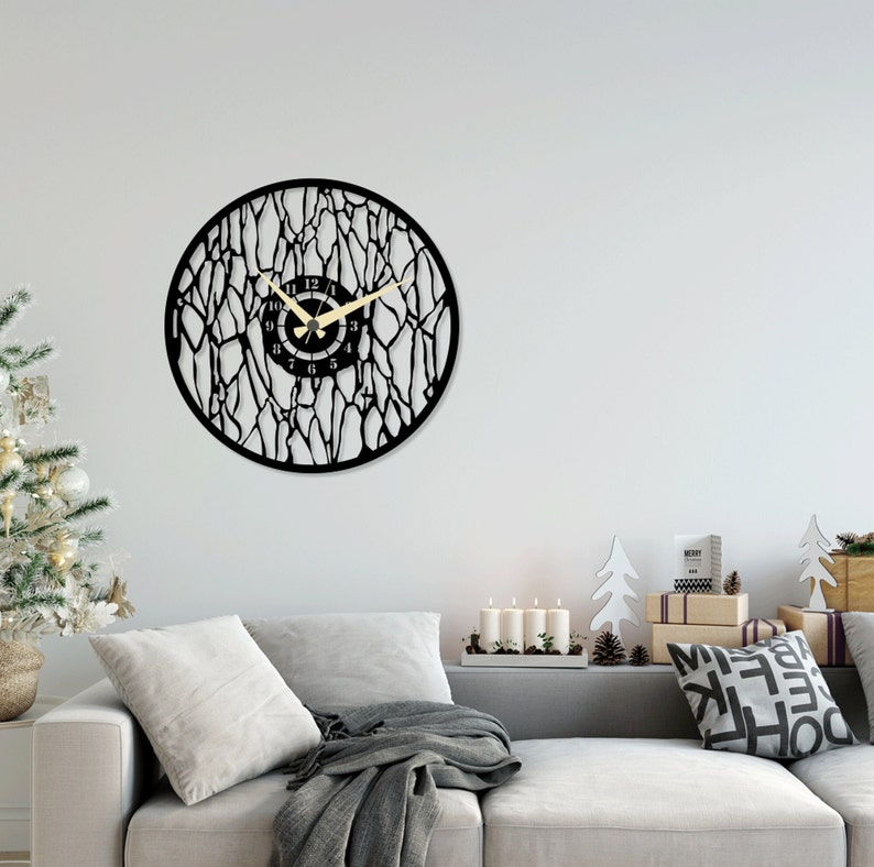 Marble Wall Clock Face Set SVG Watch Models Wall Decor Clocks Laser Cut