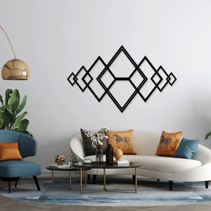 Geometric Abstract Shape laser cut svg dxf cdr glowforge files wall sticker silhouette template cnc cutting router digital instant download