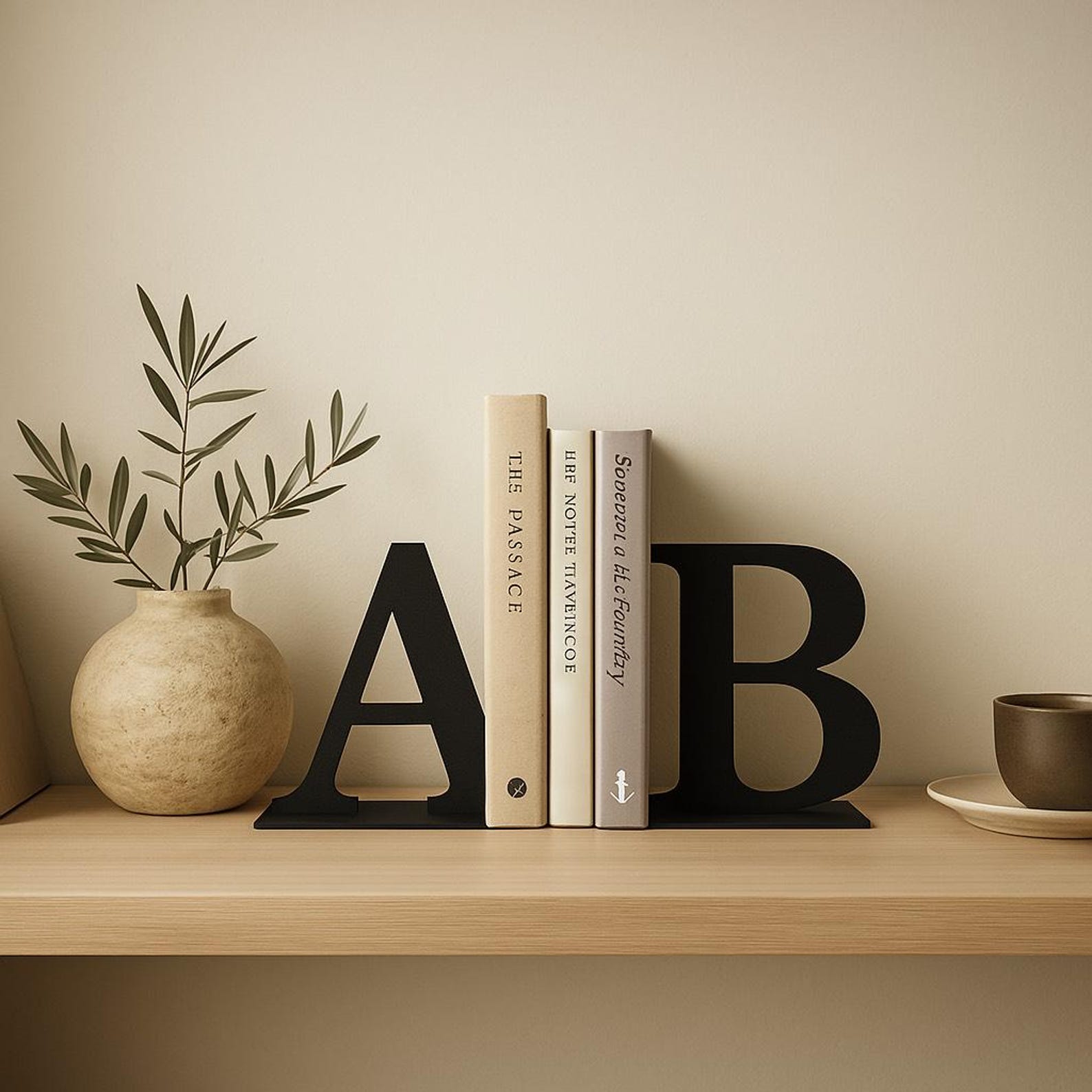 A-Z Alphabet Metal Bookend Book Holder Stand Book Support Reading ...