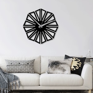 Modern Clock & Watch Laser Cut SVG DXF Files - Wall Art, Engraving Template, CNC Cutting, Router, Digital Vector Design - Instant Download