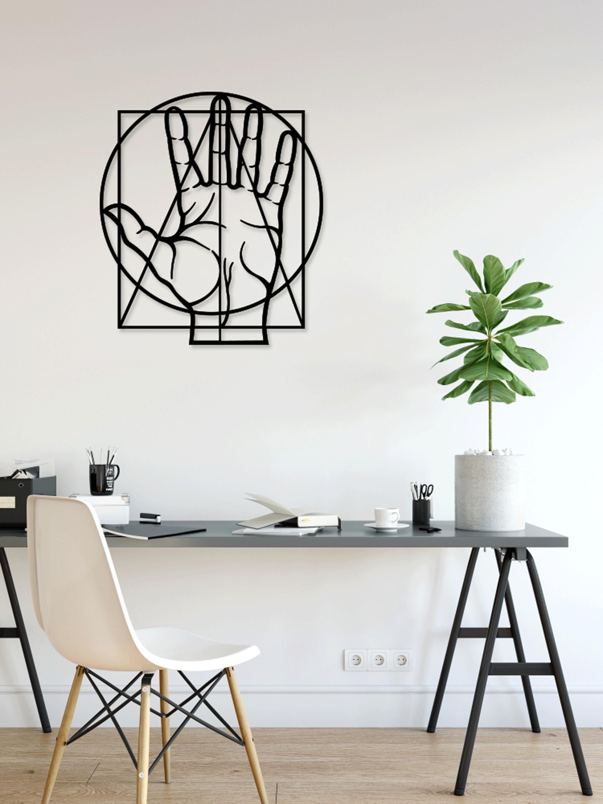 Hand Art Laser Cut Svg Dxf Files Wall Sticker Engraving Silhouette ...