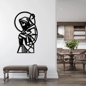 Jesus Cross Christ Messiah laser cut svg dxf glowforge files wall sticker silhouette template cnc cutting digital vector instant download