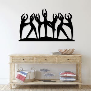 Ballerina Ballet Dancer laserowo wycinany plik svg dxf glowforge naklejka ścienna sylwetka szablon cnc cięcie router cyfrowy wektor natychmiastowe pobieranie