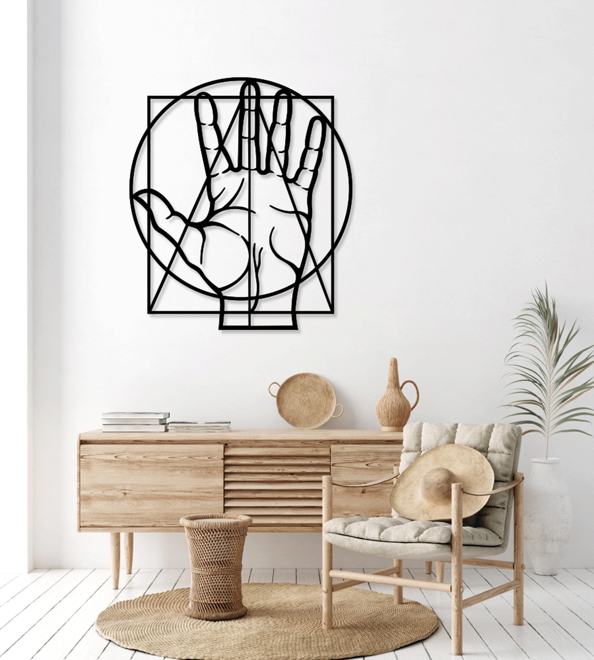Hand Art Laser Cut Svg Dxf Files Wall Sticker Engraving Silhouette ...