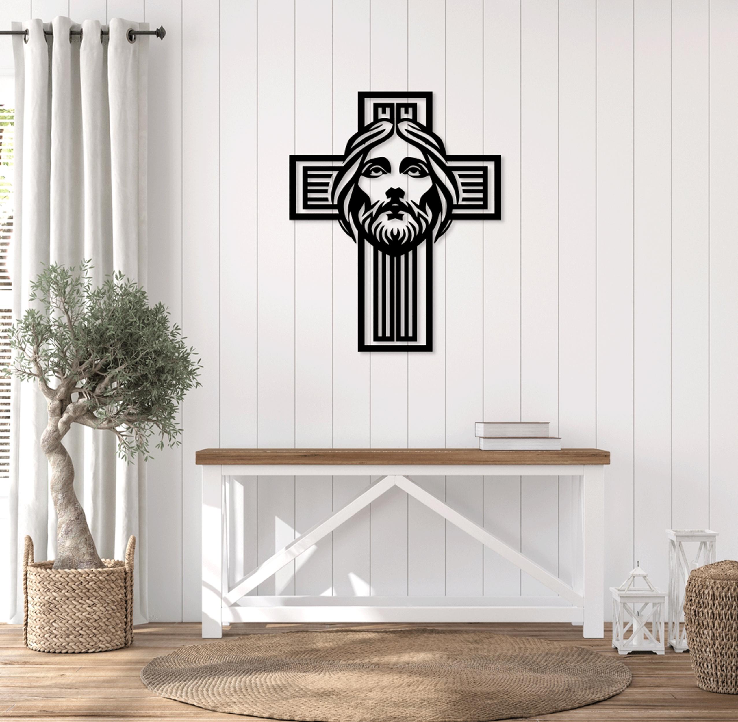 Jesus Cross Christ Messiah Laser Cut Svg Dxf Glowforge Files Wall ...