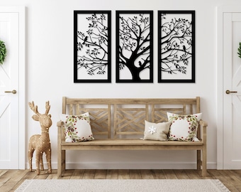 Tree Of Life Branch laser cut svg dxf files wall sticker engraving decal silhouette template cnc cutting router digital instant download
