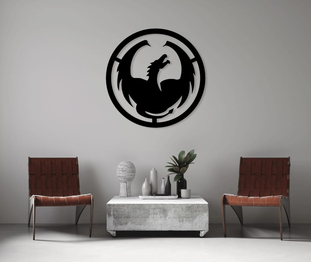Dragon Fire Laser Cut File: SVG DXF Vector Template (digital Download ...