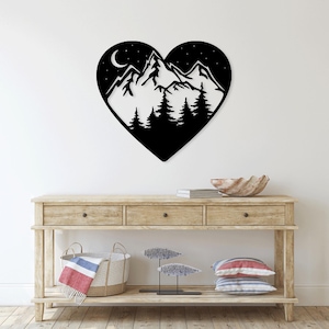 Baum Liebe Herz Laser geschnitten svg dxf eps cdr Dateien Wandaufkleber Silhouette Vorlage CNC-Schneidefräser digitaler Vektor-Sofortdownload