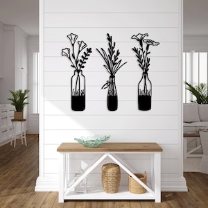 花瓶 花 植木鉢 レーザーカット svg dxf ファイル 壁ステッカー 彫刻 デカール シルエット テンプレート cnc カッティング ルーター デジタル インスタント ダウンロード