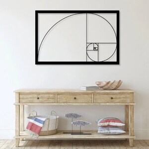Golden Ratio laser cut files wall sticker engraving silhouette template cnc cutting router digital vector instant download