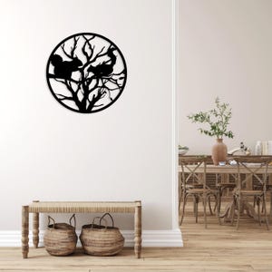 Écureuil branche d'arbre découpé au laser fichiers svg dxf sticker mural gravure sticker silhouette modèle CNC routeur de découpe Téléchargement instantané numérique