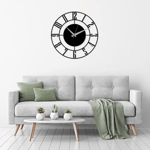 Roman Clock & Watch Laser Cut SVG DXF Files - Wall Art, Engraving Template, CNC Cutting, Router, Digital Vector Design - Instant Download
