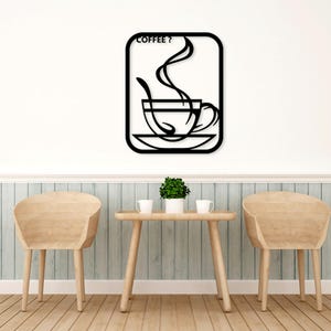 Taza de café, té, vidrio, corte láser, archivos svg, dxf, calcomanía de pared, grabado, silueta, plantilla, corte cnc, enrutador, vector digital, descarga instantánea