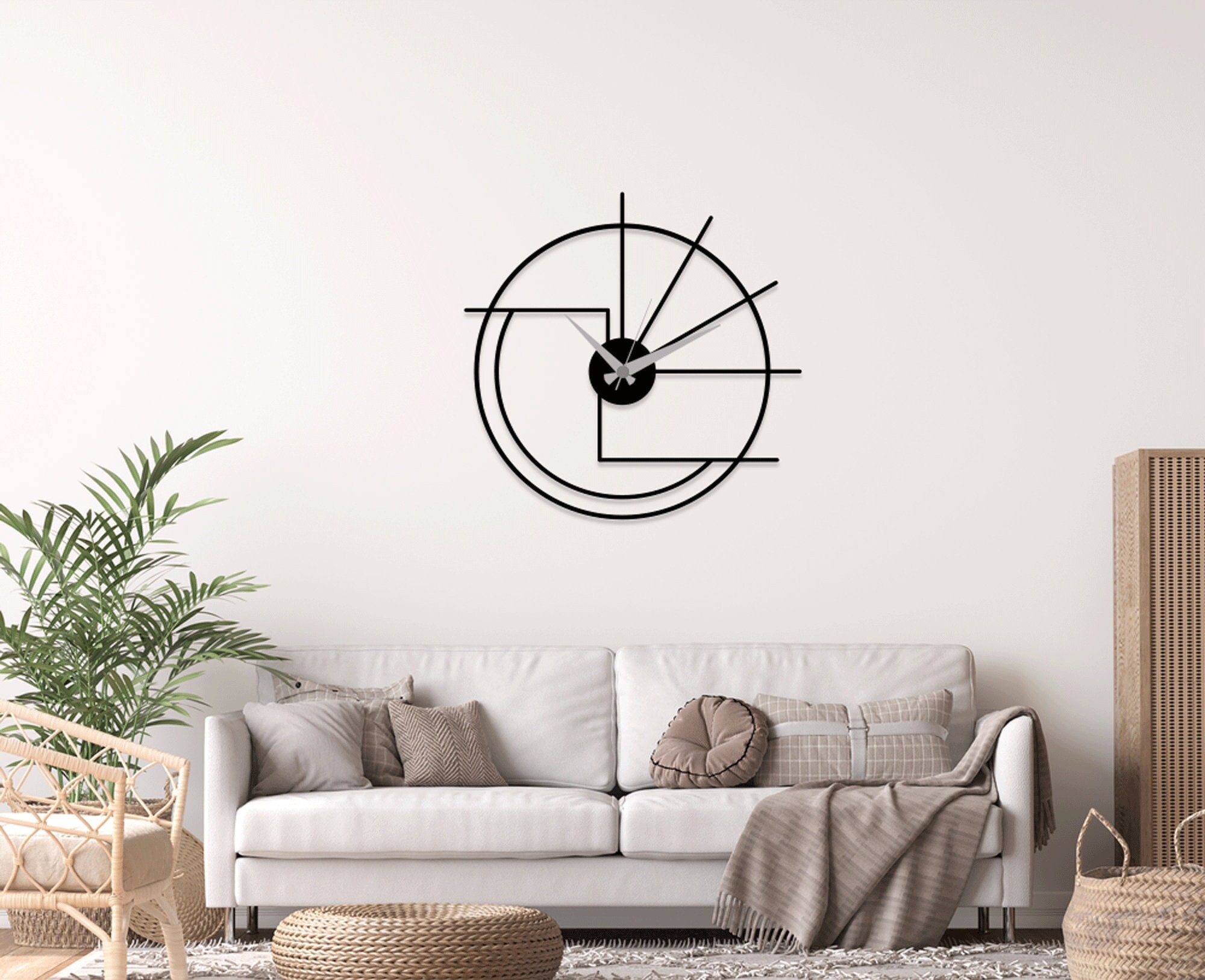 Modern Clock & Watch Laser Cut SVG DXF Files - Wall Art, Engraving ...