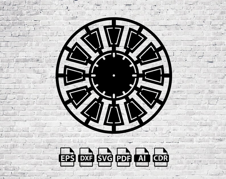 Modern Clock & Watch Laser Cut SVG DXF Files - Wall Art, Engraving ...