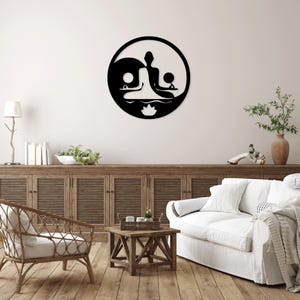 Yoga Meditation Chakra Energie Laser cut svg dxf pdf Dateien Wandaufkleber Gravur Abziehbild Vorlage CNC-Schneidefräser digital sofort download