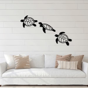 Tartaruga marinha Caretta corte a laser svg dxf arquivos adesivo de parede gravura silhueta modelo cnc corte roteador digital vetor download instantâneo