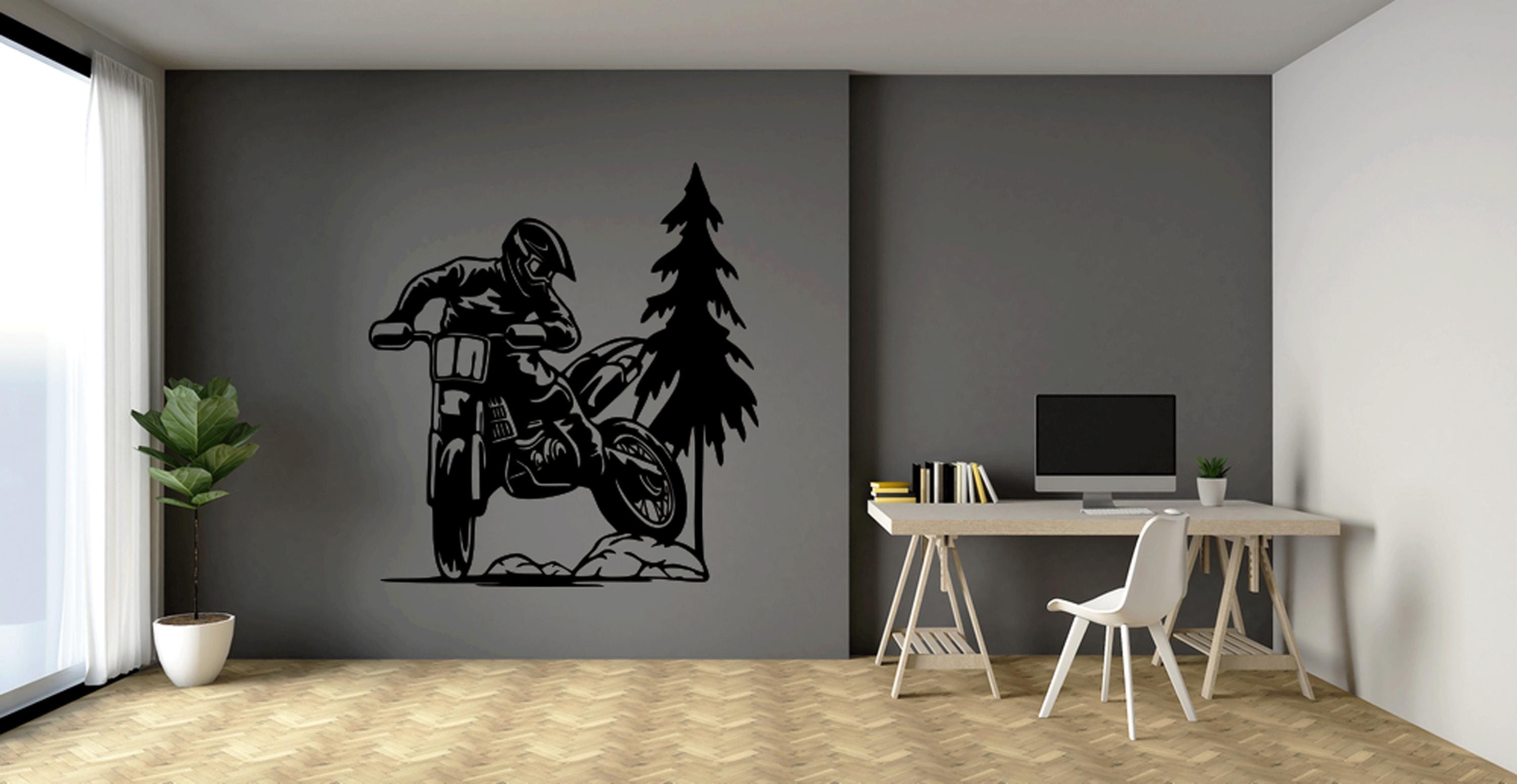 Motorcycle Router Template Motorcycle Chopper Motor Bike Laser Cut Svg Dxf Pdf Files Wall Sticker ...