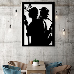 Musique jazz Saxophone découpé au laser fichiers svg dxf sticker mural gravure sticker modèle CNC découpe routeur numérique vecteur téléchargement immédiat