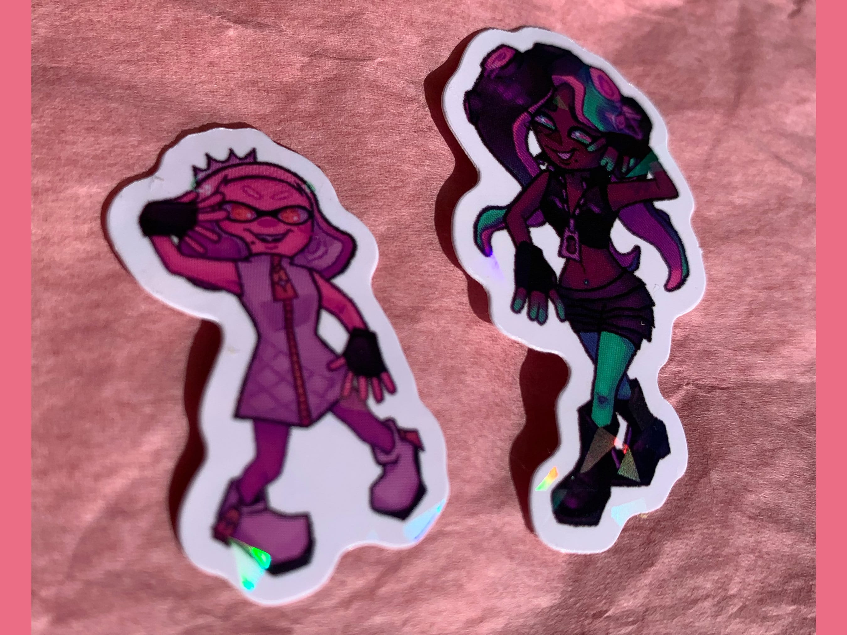 Holographic Splatoon Idol Vinyl Stickers splatoon 1, 2, and 3 Etsy
