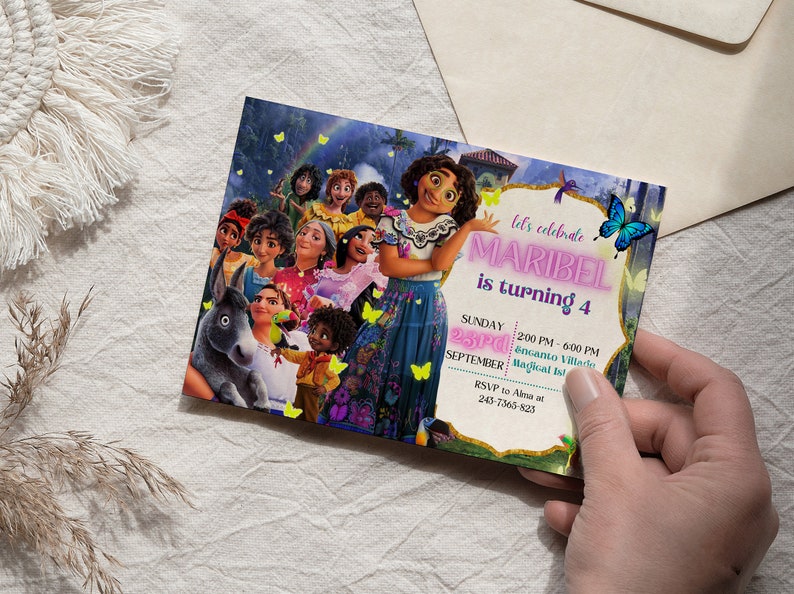 DIGITAL FILE Encanto Printable Invitation Encanto Editable Etsy