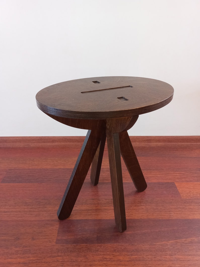 OVA Stool Decor Side Table Wooden Stool Wood Plant Sool - Etsy